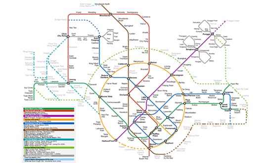 Singapore MRT Map